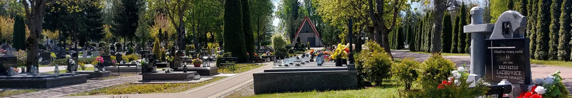 Baner wizerunkowy top ZGKiM Pasłęk, zdjęcie cmentarza